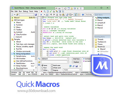 دانلود Quick Macros v2.4.12 - نرم افزار انجام کارهای تکراری به صورت خودکار