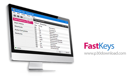 دانلود FastKeys pro v5.09 - نرم افزار تولید میانبرهای مختلف با صفحه کلید و ماوس جهت افزایش سرعت کار 