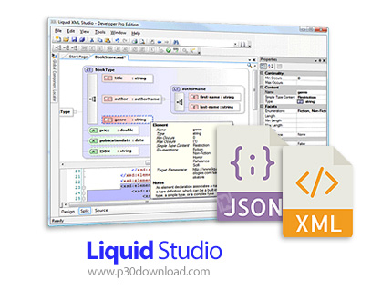 دانلود Liquid Studio 2020 v18.0.21.10416 - نرم افزار محیط برنامه نویسی برای کد های XML و JSON
