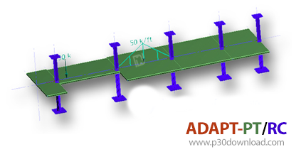 دانلود ADAPT-PT/RC v2015.0 + Tutorials - نرم افزار طراحی تیر و دال بتنی تقویت شده و پیش‌تنیده