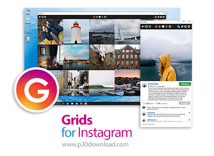 دانلود Grids for Instagram v8.1.1 x86/x64 - نرم افزار اینستاگرام برای ویندوز