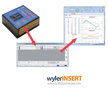 دانلود Wyler INSERT v1.1.6.45 - نرم افزار اندازه‌گیری مقدار شیب سطحی اجسام