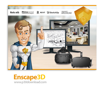 دانلود Enscape 3D v3.5.2.112393 x64 - پلاگین اینسکیپ برای رندر فوری در راینو، رویت، آرشیکد و اسکچاپ