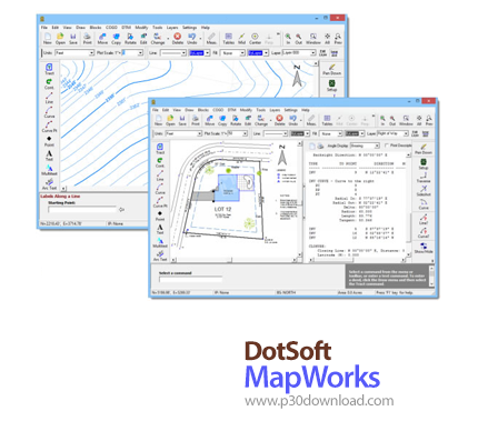 دانلود DotSoft MapWorks v10.0.0.0 + v9.0.0.1 - افزونه نقشه‌برداری و GIS برای AutoCAD و BricsCAD