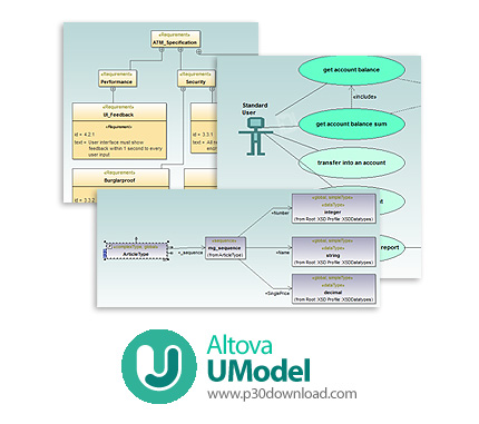 دانلود Altova UModel Enterprise 2018 v20.2.1 R2 SP1 x64 - نرم افزار مدل سازی و رسم انواع نمودار های 