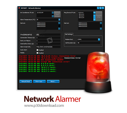 دانلود VovSoft Network Alarmer v4.1 - نرم افزار کنترل شبکه و اعلام هشدار