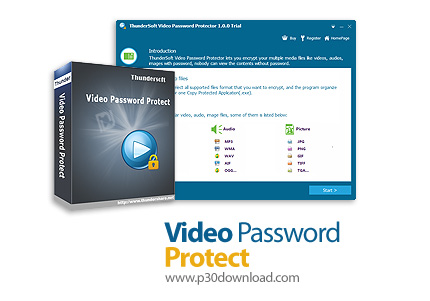 دانلود ThunderSoft Video Password Protect v4.0.0 - نرم افزار رمزگذاری فایل های ویدئویی