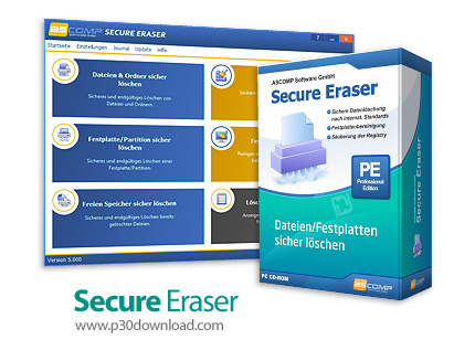 دانلود Secure Eraser Professional v6.000 - نرم افزار پاک کردن کامل، دائمی و غیرقابل بازگشت اطلاعات س