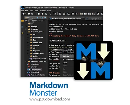 دانلود Markdown Monster v3.3.15 - نرم افزار ویرایشگر متن مارک داون