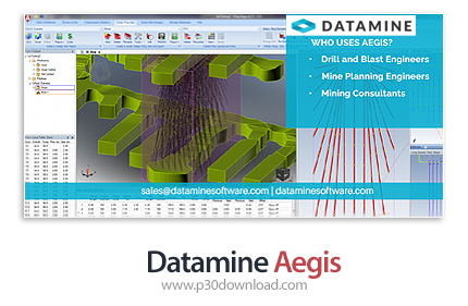 دانلود Datamine Aegis v2023.2.7.0 x64 - نرم افزار طراحی و آنالیز پروژه های حفاری و انفجار در زیرزمین