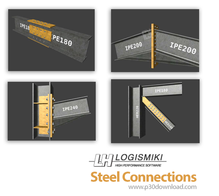 دانلود LH Logismiki Steel Connections v1.12.0.32 - نرم افزار طراحی اتصالات فولادی