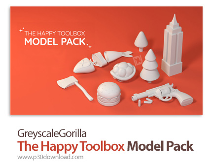 دانلود GreyscaleGorilla The Happy Toolbox Model Pack v1.0 - مجموعه مدل های آماده برای سینمافوردی