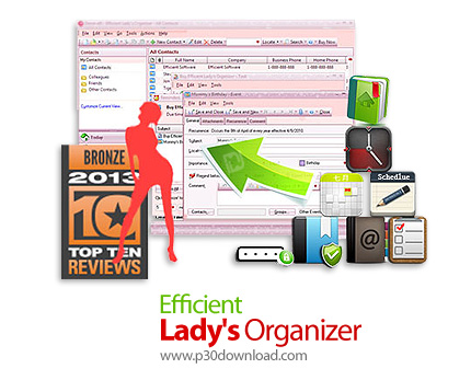 دانلود Efficient Ladys Organizer Network v5.60 Build 559 - نرم افزار برنامه ریزی و سازماندهی وظایف مخصوص خانم ها