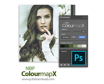 دانلود NBP ColourmapX Plug-in for Photoshop v1.1.000 - پلاگین استخراج رنگ تصاویر و ایجاد پالت های مخ