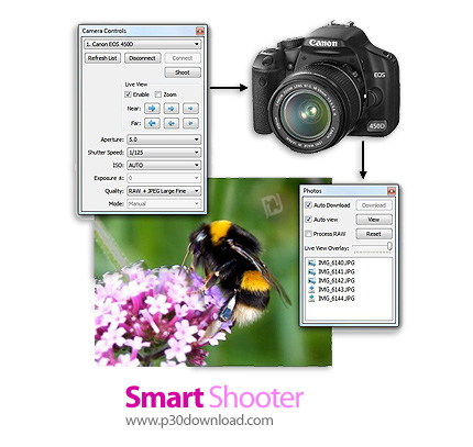 دانلود Smart Shooter Pro v4.26 x64 - نرم افزار کنترل دوربین از راه دور و با کامپیوتر