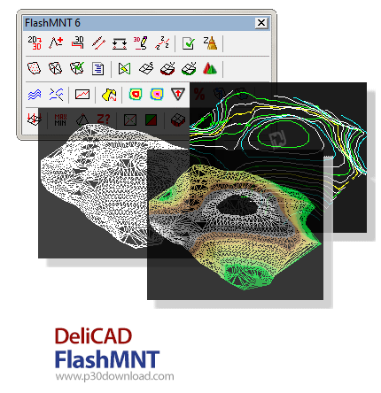 دانلود DeliCAD FlashMNT v6.15 - افزونه ایجاد مدل سه‌بعدی زمین برای اتوکد