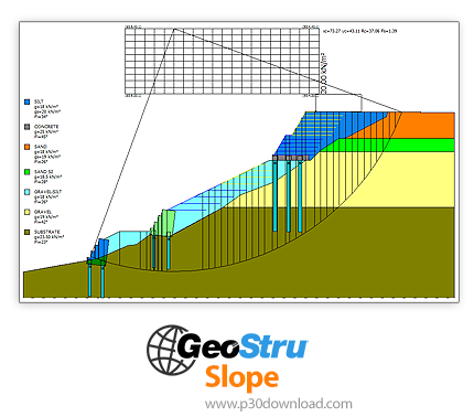 دانلود GeoStru Slope v2018.25.6.1275 - نرم‌افزار ارزیابی میزان پایداری زمین‌های شیب‌دار