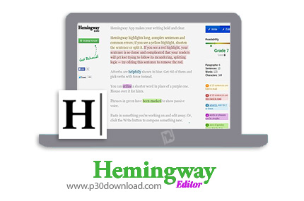 دانلود Hemingway Editor v3.0.5 - نرم افزار ویراستاری متن، ساده و کاربردی