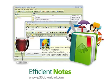 Efficient Notes دانلود Efficient Notes Network 5.60 b559 مدیریت همزمان تمام یادداشت ها ...