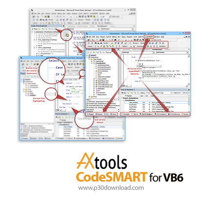 دانلود AxTools CodeSmart 2013 for VB6 - افزونه مفید برای توسعه توانایی های VB6