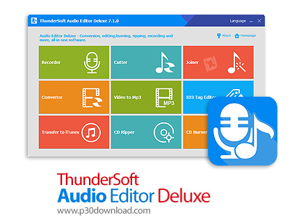 دانلود ThunderSoft Audio Editor Deluxe v8.0.0 - نرم افزار ضبط و ویرایش صدا