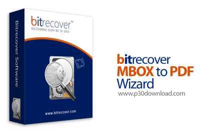 دانلود BitRecover MBOX to PDF Wizard Professional Edition v8.4 - نرم افزار انتقال تمام داده های ایمیل MBOX به یک سند پی دی اف
