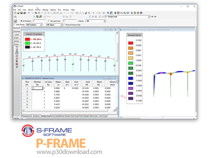دانلود S-FRAME P-FRAME Professional 2017.1.1 - نرم‌افزار آنالیز کلی سازه‌ای به شکل دو‌بعدی