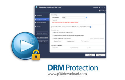 دانلود ThunderSoft DRM Protection v5.0 - نرم افزار قفل کردن فایل های صوتی و تصویری در مقابل دسترسی ه