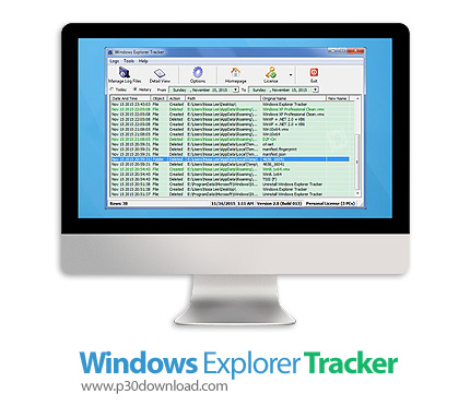 دانلود TriSun Windows Explorer Tracker v2.0 Build 014 - نرم افزار کنترل و نظارت بر عملیات انجام شده 
