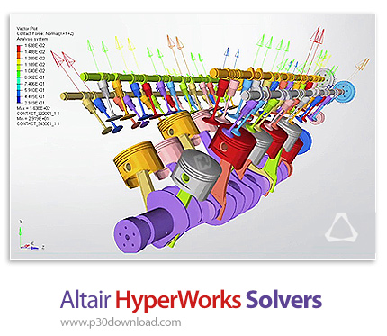 دانلود Altair HyperWorks Solvers v2019.2.4 x64 - مجموعه حل‌گرهای شبیه‌سازی دینامیک سیستم‌‌های چند جس