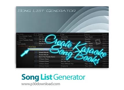 دانلود Karaosoft Song List Generator v5.2.5 - نرم افزار استخراج متن ترانه از آهنگ ها و ساخت یک کتاب 
