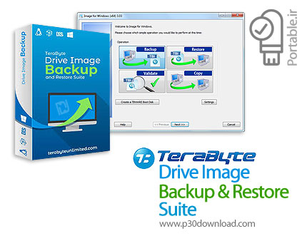 دانلود TeraByte Drive Image Backup & Restore Suite v3.53 Portable - مجموعه نرم افزار های تهیه نسخه پ
