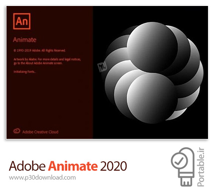 دانلود Adobe Animate 2020 v20.0.0.17400 x64 Portable - نرم افزار ادوبی انیمیت 2020 پرتابل (بدون نیاز