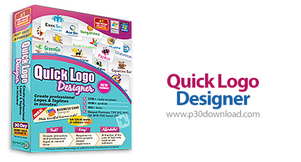 دانلود Quick Logo Designer v5.0 - نرم افزار طراحی سریع لوگو و علامت تجاری
