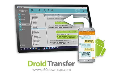 دانلود Droid Transfer v1.67 - نرم افزار انتقال، ذخیره و چاپ پیام های گوشی اندروید در کامپیوتر