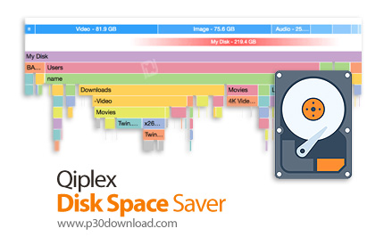 دانلود Qiplex Disk Space Saver v2.6.0 - نرم افزار آزادسازی فضای دیسک