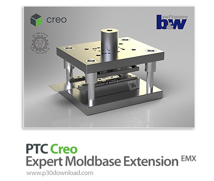 دانلود PTC Creo Expert Moldbase Extension (EMX) v12.0.2.8/9 + v12.0.1.0 x64 for Creo 4-6 - پلاگین طر