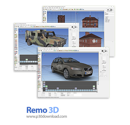 دانلود Remo 3D v2.9.1 x64 - نرم افزار شبیه سازی مدل های سه بعدی