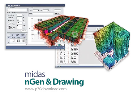 دانلود midas nGen & Drawing 2019 v1.3 - نرم افزار بهینه سازی طراحی و مدلسازی در مهندسی سازه