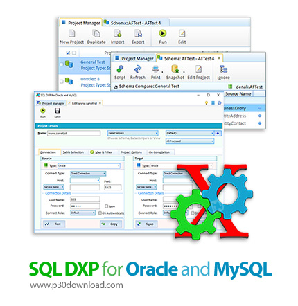 دانلود SQL DXP for Oracle and MySQL v6.6.0.170 - نرم افزار مقایسه و همگام سازی دیتابیس های اوراکل و 