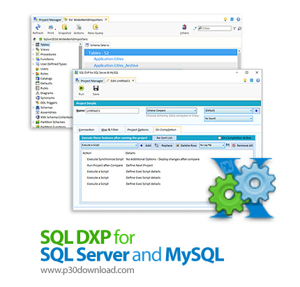 دانلود SQL DXP for SQL Server and MySQL v6.6.0.180 - نرم افزار مقایسه و همگام سازی دیتابیس های اسکیو