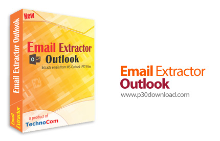 دانلود Technocom Email Extractor Outlook v4.8.1.15 - نرم افزار استخراج آدرس های ایمیل از فایل های پی