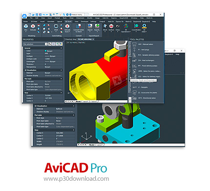 دانلود AviCAD Pro 2020 v20.0.6.22 - نرم افزار طراحی و نقشه کشی دوبعدی و سه بعدی