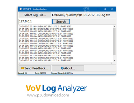 دانلود VovSoft Log Analyzer v2.3 - نرم افزارآنالیز فایل های لاگ بزرگ