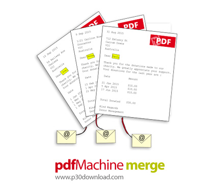 دانلود pdfMachine merge v2.0.7865.28998 - نرم افزار ارسال گروهی ایمیل ها با پیوست های پی دی اف شخصی 