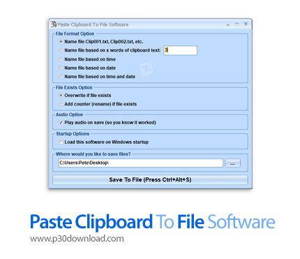 دانلود Sobolsoft Paste Clipboard To File Software v7.0 - نرم افزار وارد کردن سریع محتوای کپی شده کلی