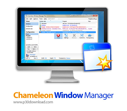 دانلود Chameleon Window Manager Standard v2.2.0.428 - نرم افزار مدیریت پنجره ها در ویندوز