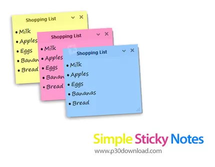 دانلود Simple Sticky Notes v6.5 - نرم افزار چسباندن یادداشت روی دسکتاپ