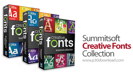 دانلود Summitsoft Creative Fonts Collection 2023 - نرم افزار مدیریت فونت بهمراه مجموعه فونت های انگل