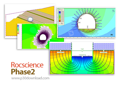 دانلود Rocscience Phase2 v8.024 x64 - نرم افزار تجزیه و تحلیل دوبعدی تنش الاستو-پلاستیک